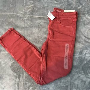 ✨NWT✨ Red American Eagle Hi Rise Jegging
